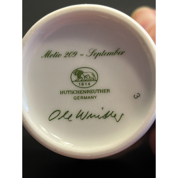 Ole Winther September Hutschenreuther Germany Porcelain Vase Motiv 209 Signed - Picture 8 of 10